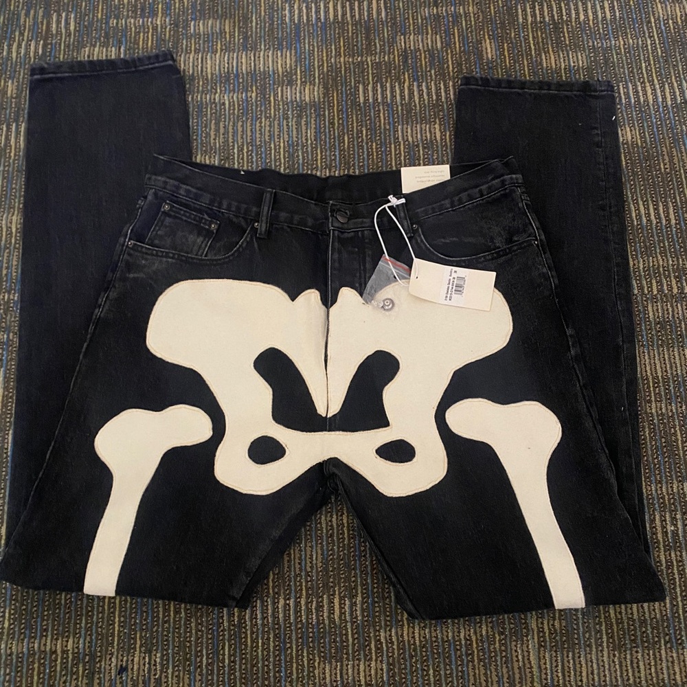 MNML Skeleton Straight Denim Jeans(sold out size)